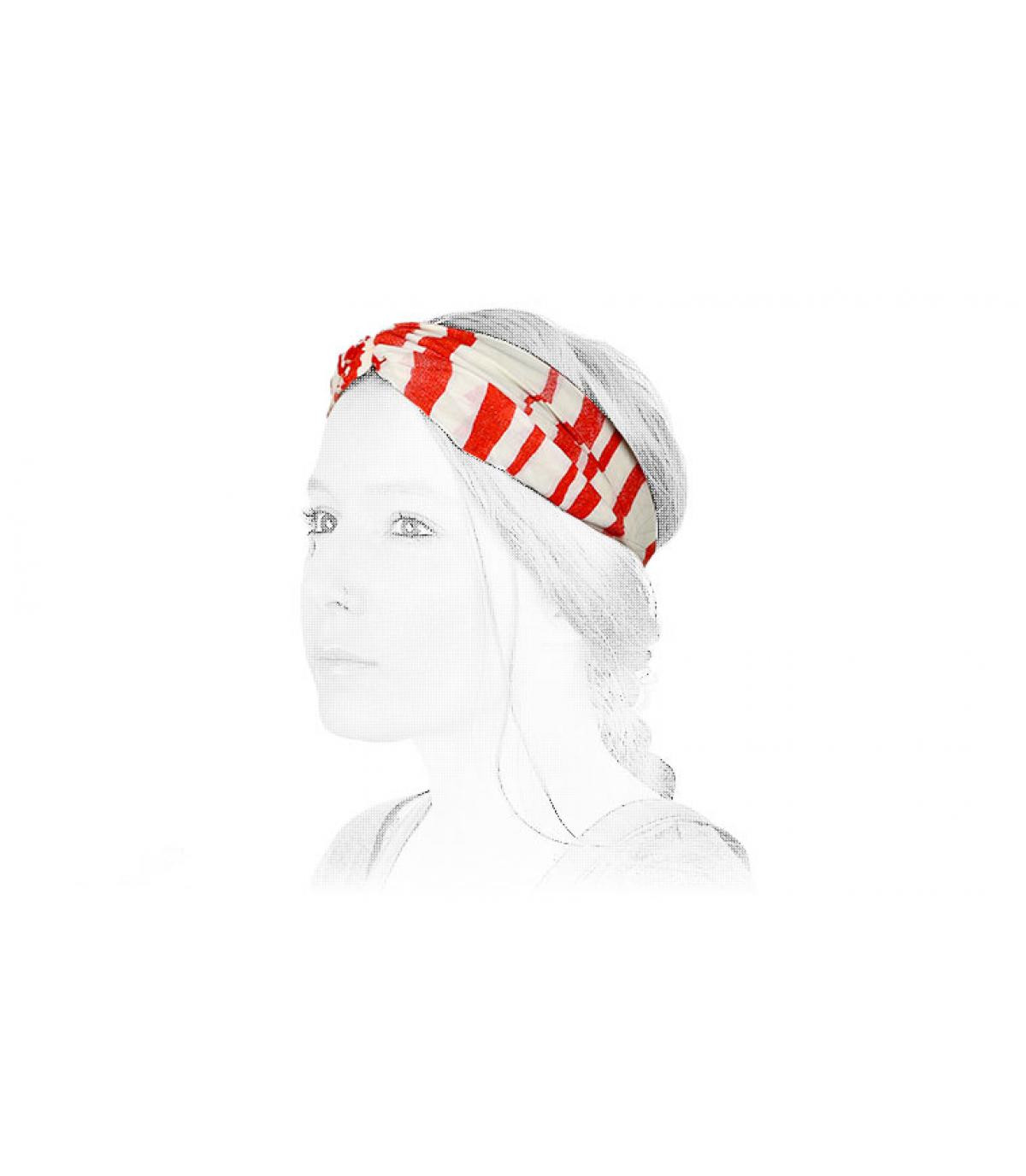 Barts red white headband stripes Barts red white headband stripes
